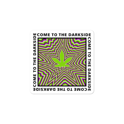 Come to the darkside pot leaf trance bubble-free sticker - HISHYPE