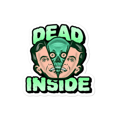 Dead inside split bubble-free sticker - HISHYPE