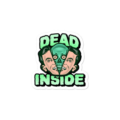 Dead inside split bubble-free sticker - HISHYPE