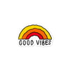 Good vibes rainbow bubble-free sticker - HISHYPE