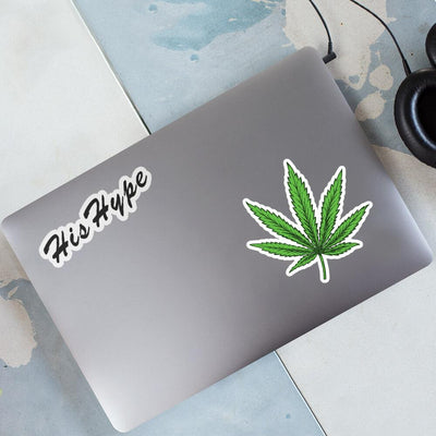 Pot leaf bubble-free sticker - HISHYPE