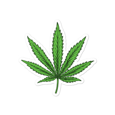 Pot leaf bubble-free sticker - HISHYPE