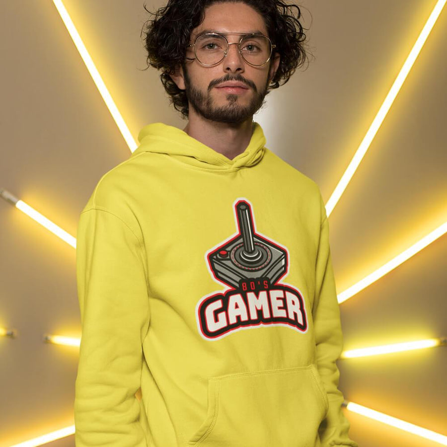 80's gamer joystick unisex hoodie - HISHYPE