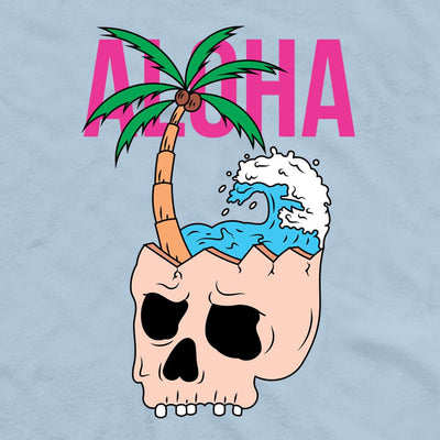 Aloha skull wave aloha skull wave district unisex shirt - HISHYPE