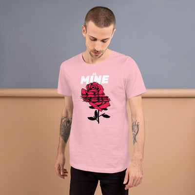 Be mine glitch rose short-sleeve unisex t-shirt - HISHYPE