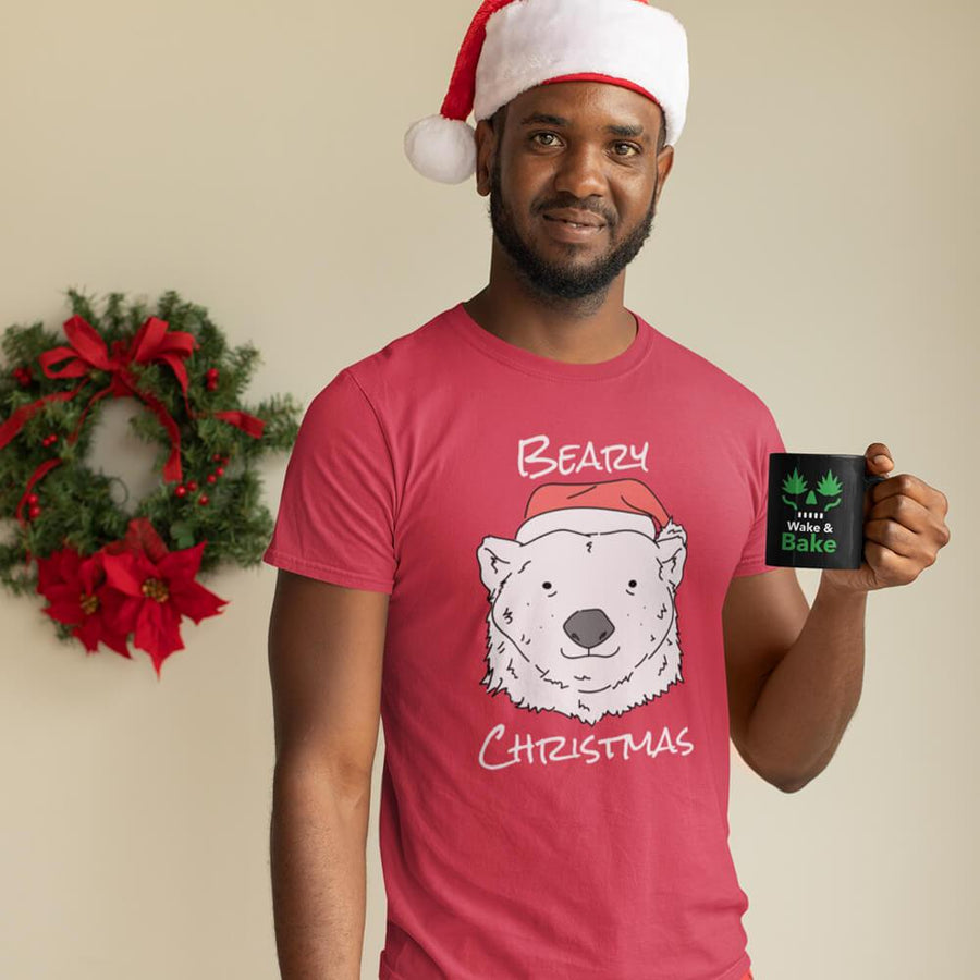 Beary Christmas polar bear gildan unisex t-shirt - HISHYPE