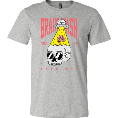 Brain wash area 51 ufo canvas unisex shirt - HISHYPE