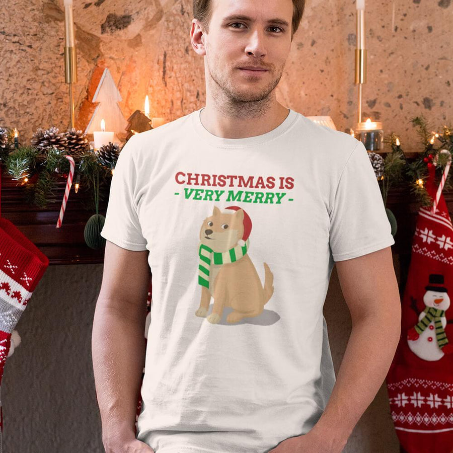 Christmas is very merry hipster dog district unisex shirt - HISHYPE