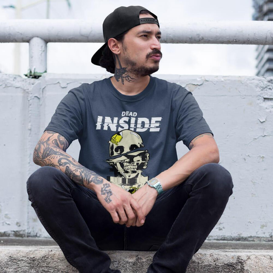 Dead inside glitch gildan unisex t-shirt - HISHYPE