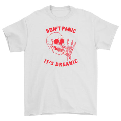 Don't panic it's organic skull gildan unisex t-shirt - HISHYPE