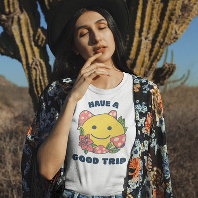 Have a good trip mushroom smiley district unisex shirt - HISHYPE