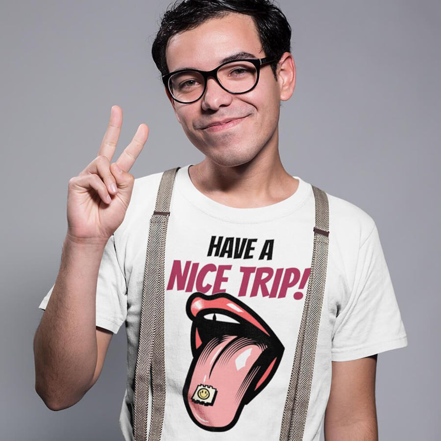 Have a nice trip acid hit canvas unisex shirt - HISHYPE