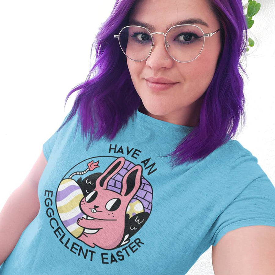 Have an eggcelllent Easter next level womens triblend - HISHYPE