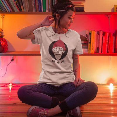 Ho Ho Ho Santa skull district unisex t-shirt - HISHYPE