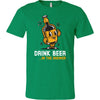 St. Patrick's day drink beer in the shower reminder canvas unisex shirt - HISHYPE