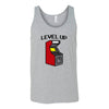 8-bit level up arcade machine canvas unisex tank - HISHYPE