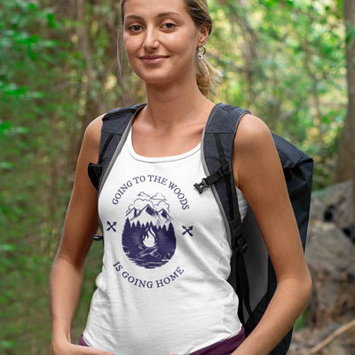 Going to the woods is going home canvas unisex tank - HISHYPE