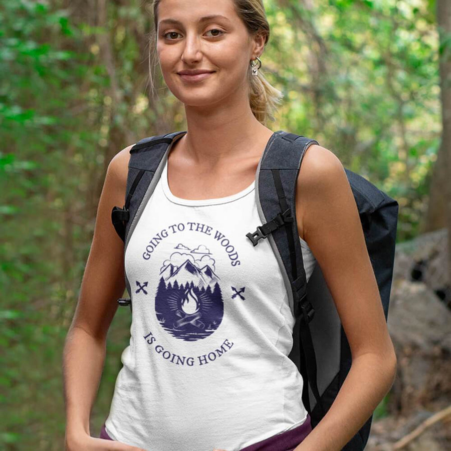 Going to the woods is going home canvas unisex tank - HISHYPE