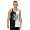 Split good vibes smoking ice cream cone unisex tank top - HISHYPE