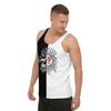 Split good vibes smoking ice cream cone unisex tank top - HISHYPE