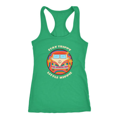 Stay trippy little hippie van next level racerback tank - HISHYPE