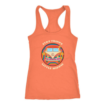 Stay trippy little hippie van next level racerback tank - HISHYPE