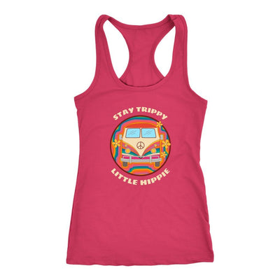 Stay trippy little hippie van next level racerback tank - HISHYPE