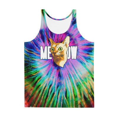 Trippin' meow cat unisex tank top - HISHYPE