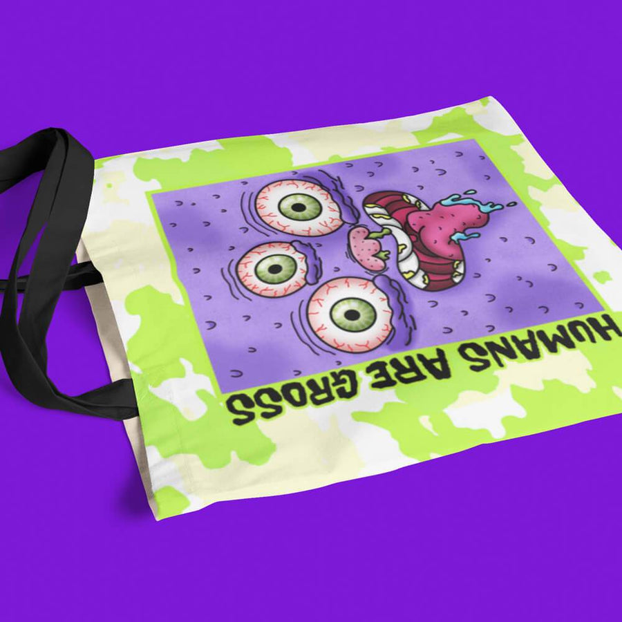 Humans are gross monster tote bag - HISHYPE