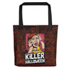 Killer Halloween panic tote bag - HISHYPE
