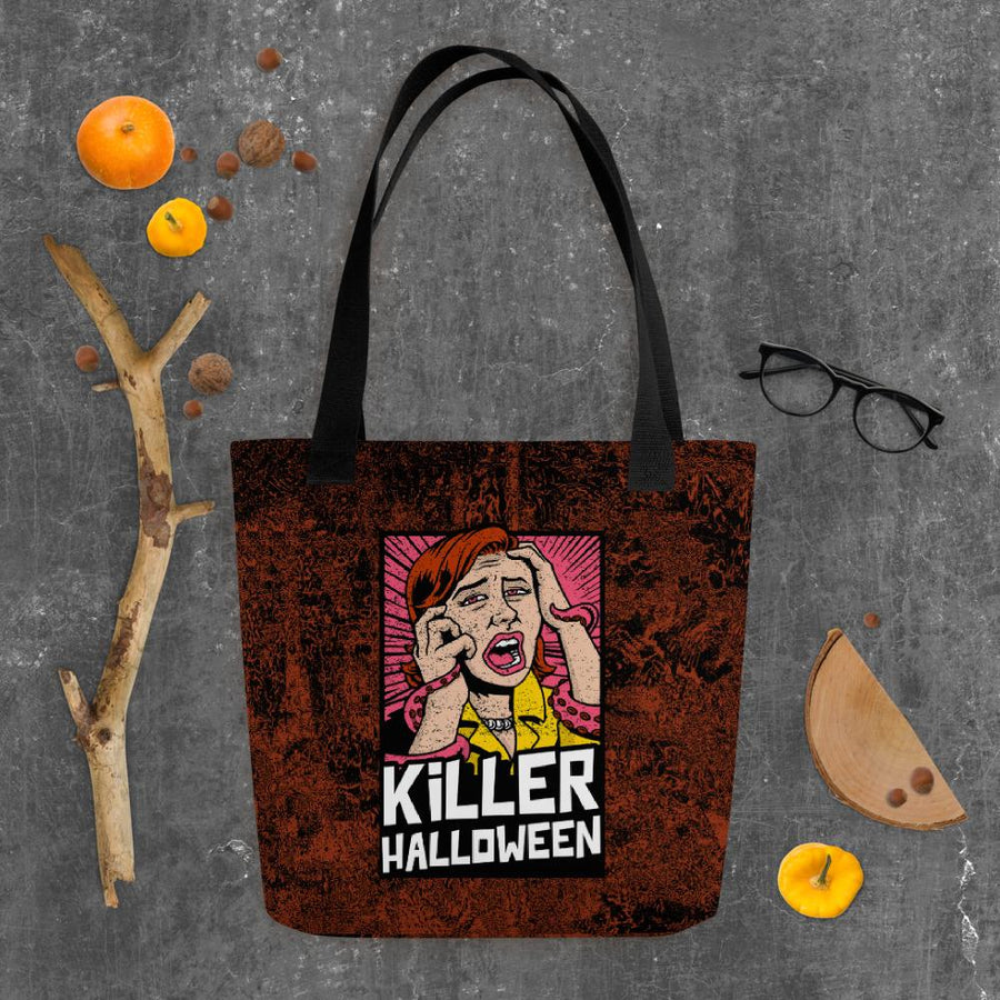 Killer Halloween panic tote bag - HISHYPE