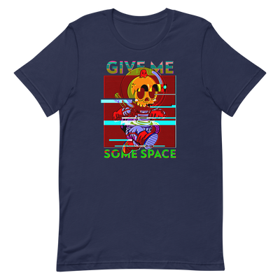 Give me some space glitch astronaut short-sleeve unisex t-shirt - HISHYPE