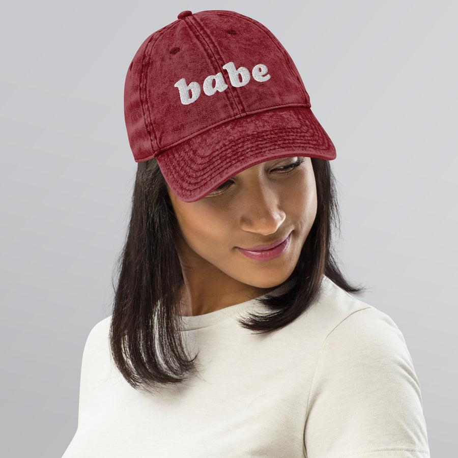 Babe vintage cotton twill baseball cap