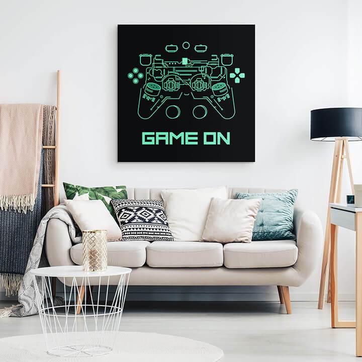 Game on controller canvas wrap - HISHYPE