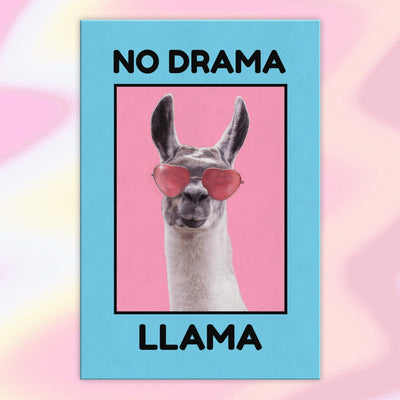 No drama llama canvas wrap - HISHYPE