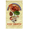 Stay trippy rainbow mushroom 36" x 60" wall flag - HISHYPE